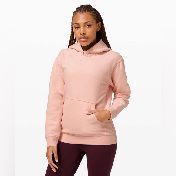 Lululemon All Yours Fleece Hoodie - Pink Mist Size 12 - Picture 1 of 5